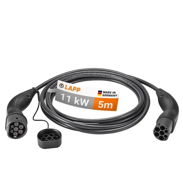 Lapp ÖLFLEX 5555934001 cable de carga para vehículo eléctrico Negro Type 2 3 5 m