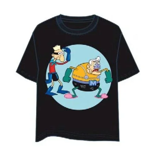 LAST LEVEL Camiseta Bob Esponja Chicos Malos Talla L Camisa Cami, Multicolor, Adultos Unisex