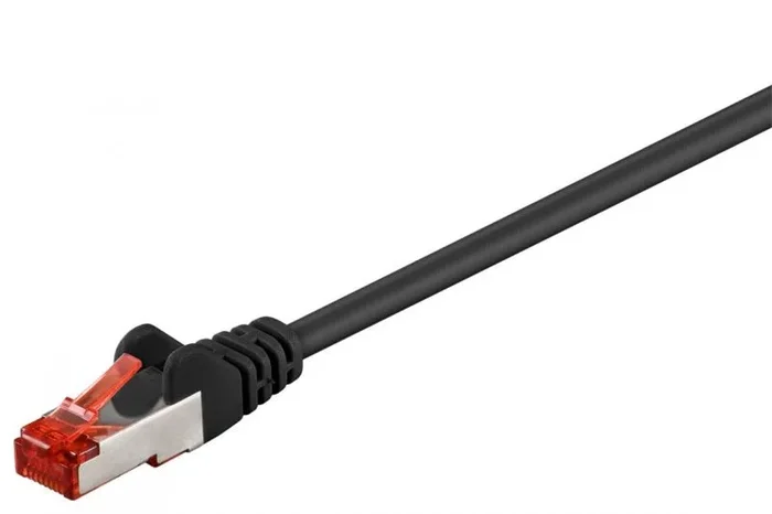 Latiguillo RJ45 Cat6 S/FTP CCA 1m NEGRO
