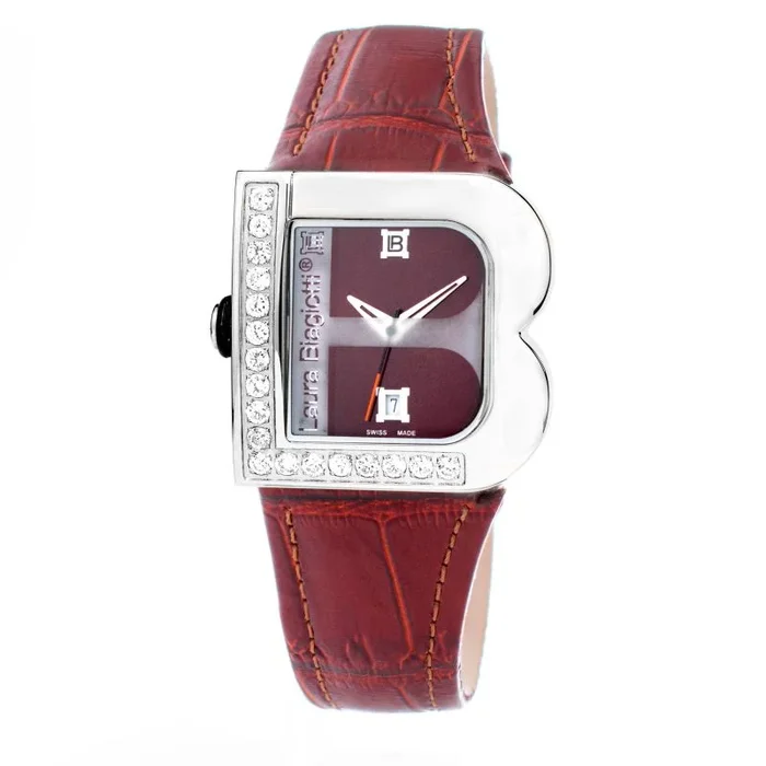 Laura Biagiotti Reloj Mujer Analogico Cuarzo con Correa de Piel LB0001L-10Z