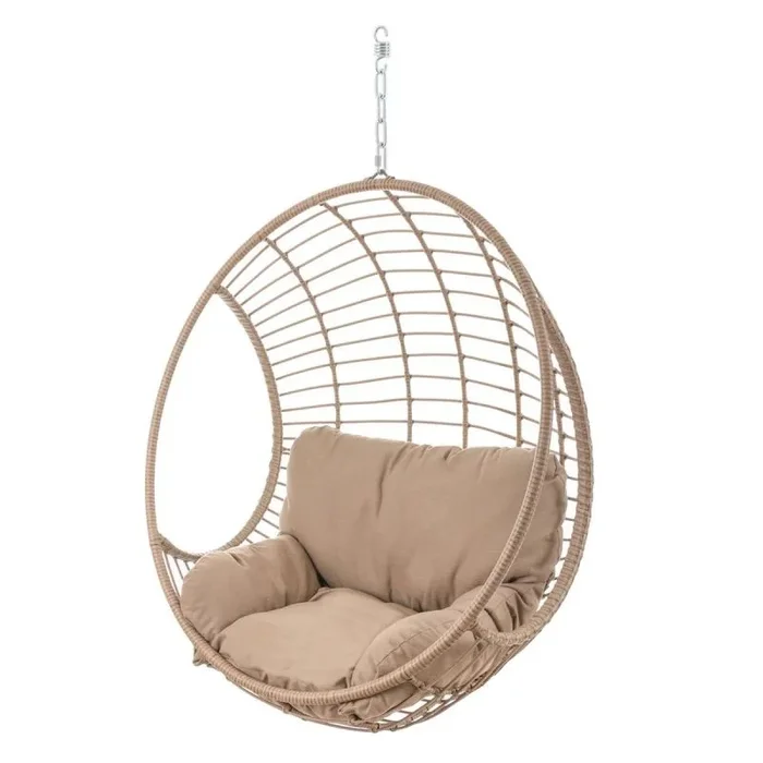 Ldk Garden Silla Colgante con mástil de Acero-rattán Ariki 105x113x64 cm