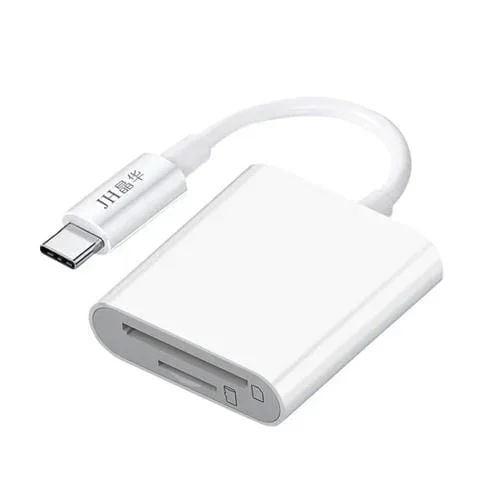 Lector de Tarjetas Jinghua Tipo C con Cable TF+SD Convertidor para Teléfono Móvil y Memoria