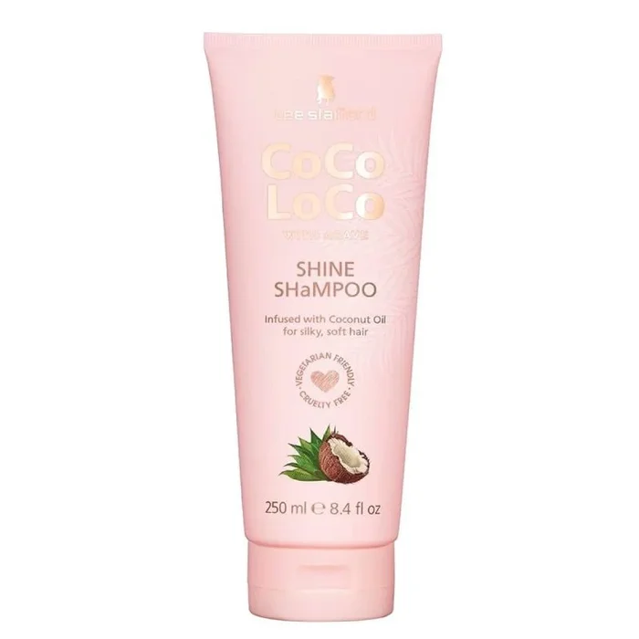 Lee Stafford Champú Shine | Colección Coco Loco – El mejor champú hidratante para cabello seco y opaco, acabado brillante, empaquetado con aceite de coco y esencia de agave, 250 ml