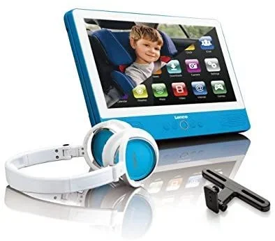 Lenco TDV-901 Reproductor de DVD portátil Mesa 22,9 cm (9″) 1024 x 600 Pixeles Azul