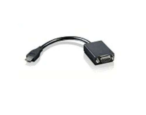 Lenovo 00HM073 adaptador de cable de vídeo VGA (D-Sub) HDMI Type C (Mini) Negro