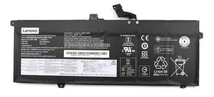 Lenovo Battery Internal, 6c, 48Wh, LiIon, SMP, FRU5B10W51841 (LiIon, SMP)