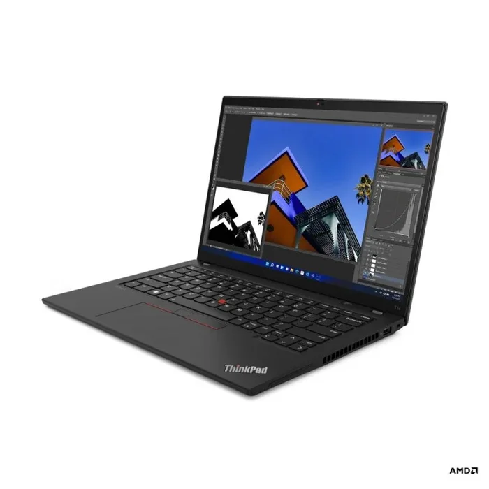 Lenovo ThinkPad T14 AMD Ryzen™ 7 PRO 6850U Portátil 35,6 cm (14″) WUXGA 16 GB LPDDR5-SDRAM 512 GB SSD Wi-Fi 6E (802.11ax) Windows 11 Pro Negro