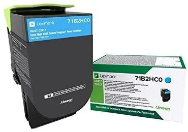 Lexmark 71B2HC0 cartucho de tóner 1 pieza(s) Original Cian