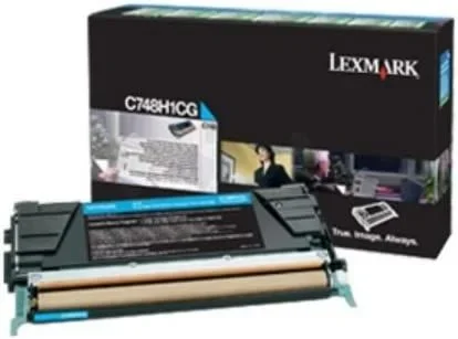 Lexmark C748H3CG cartucho de tóner 1 pieza(s) Original Cian