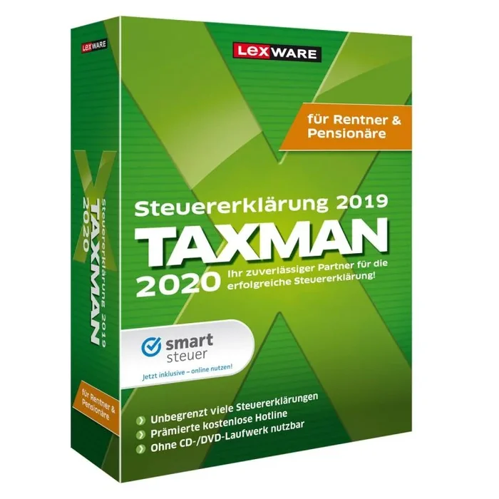 Lexware TAXMAN 2020 für Rentner & Pensionäre Download