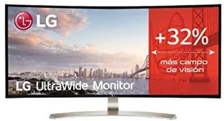 LG 34UC99-W LED display 86,4 cm (34″) 3440 x 1440 Pixeles UltraWide Quad HD Negro, Blanco