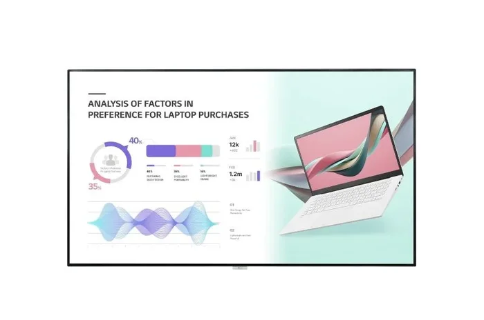 LG 98UH5J-H pantalla de señalización Pantalla plana para señalización digital 2,49 m (98″) LCD Wifi 500 cd / m² 4K Ultra HD Negro Web OS 24/7
