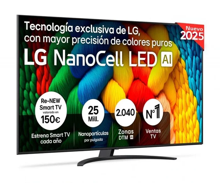LG NanoCell AI 75NANO81A6A 190,5 cm (75″) 4K Ultra HD Smart TV Wifi Negro