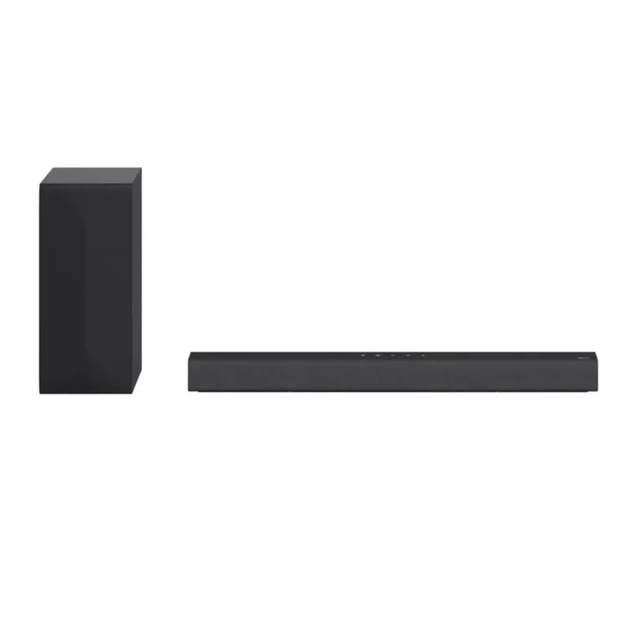LG S60Q – Barra de sonido Inteligente, 300W potencia y 2.1 canales. Sonido envolvente Dolby Atmos Virtual. Amplia conectividad HDMI ARC Pass Through, Bluetooth, USB, entrada óptica y App Android / iOS