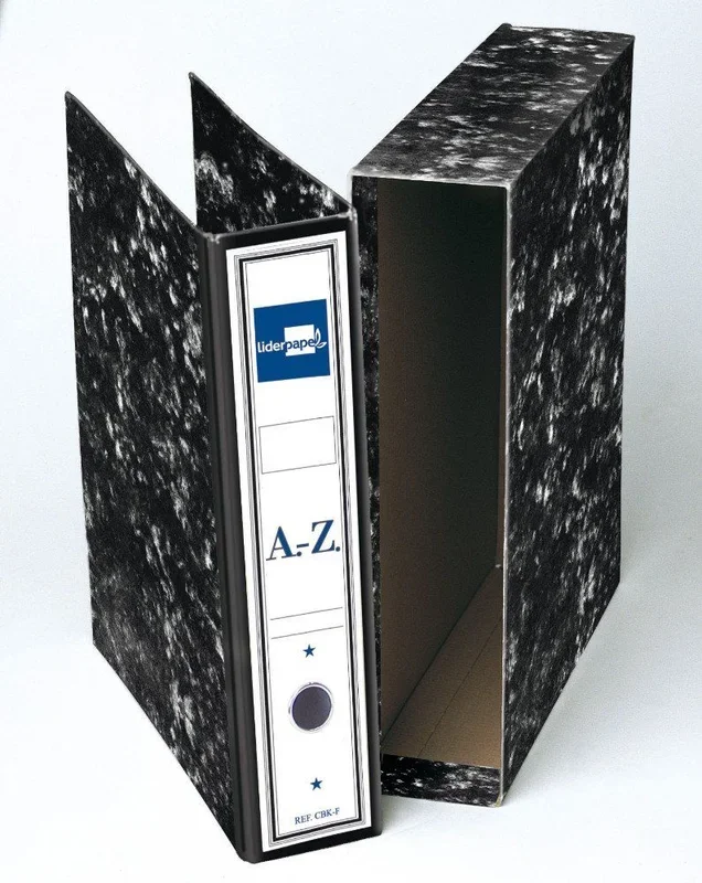 Liderpapel AZ06 carpeta Negro, Blanco