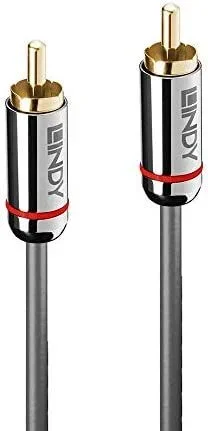 Lindy 35339 cable de audio 1 m RCA Antracita