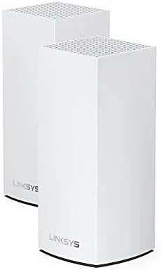 Linksys Atlas Pro 6 sistema WiFi 6 mesh de doble banda (AX5400), router WLAN, repetidor, extensor con cobertura de hasta 500 m², 4 veces más veloz, más de 60 dispositivos, paquete de 1, blanco