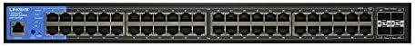 Linksys Switch PoE+ de red Gigabit de 48 puertos a 740 W con 4 ranuras SFP+ 10G de subida