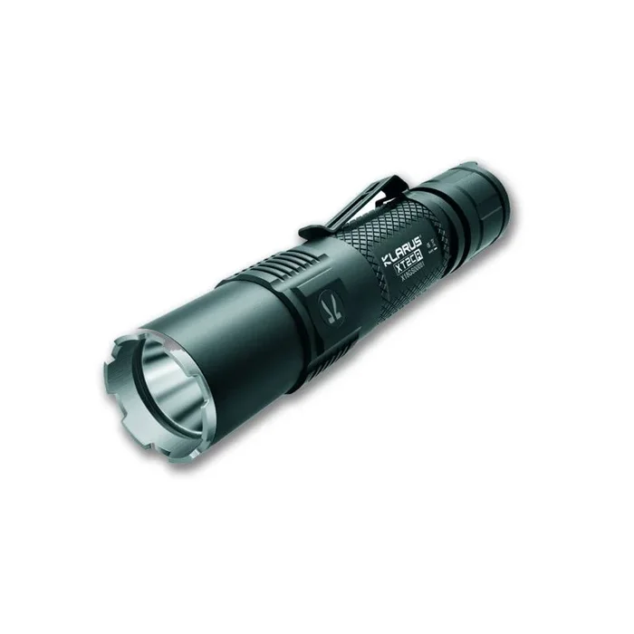 Linterna Táctica de 1600 Lumens resistente al agua y caídas IPX8 con pila recargable incluida Klarus XT2CR