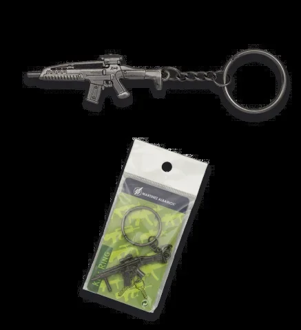 Llavero De Armas Albainox, Fusil De Asalto, Tamaño 6,5 X 2,2 Cm, Material De Metal, 09424