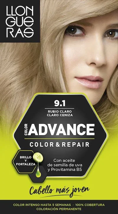 Llongueras Color Advance 9.1 Rubio Claro Claro Ceniza
