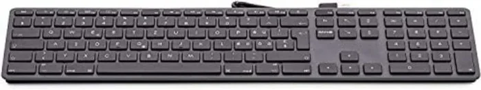 LMP – Teclado francés con Teclado numérico, Cubierta Superior de Aluminio y 2 Puertos USB – para Mac – Gris Espacial
