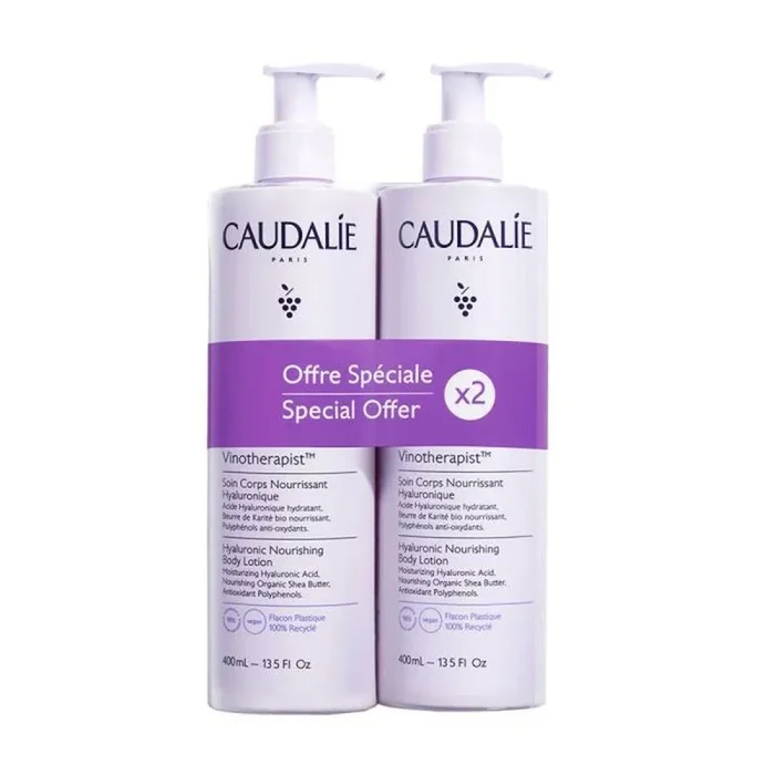 Loción corporal caudalie duo vinotherapist 2 x 400 ml
