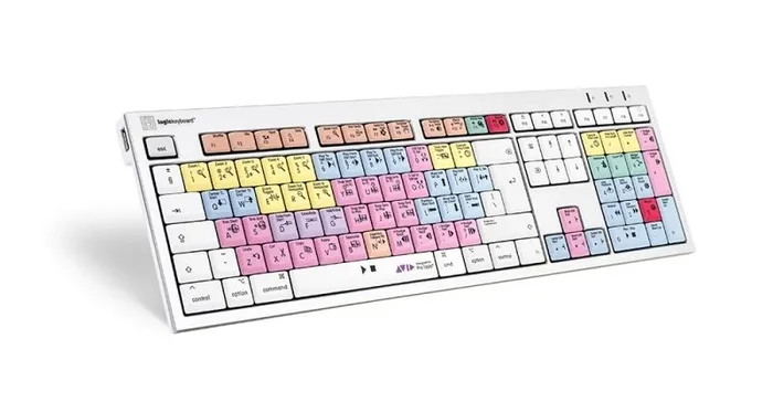 Logickeyboard LKB-PT-CWMU-UK teclado Oficina USB QWERTY Inglés del Reino Unido Multicolor