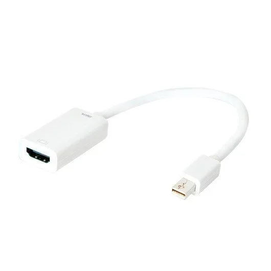 LogiLink CV0036B adaptador de cable de vídeo 0,15 m Mini DisplayPort HDMI tipo A (Estándar) Blanco