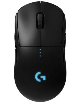 Logitech G PRO Ratón Gaming Inalámbrico, Captor HERO 25K, 25,600 DPI, RGB, Ultra-ligero, Peso Reducido, 4-8 Botones Programables, Batería Larga Duración, POWERPLAY-compatibile, PC/Mac, Negro