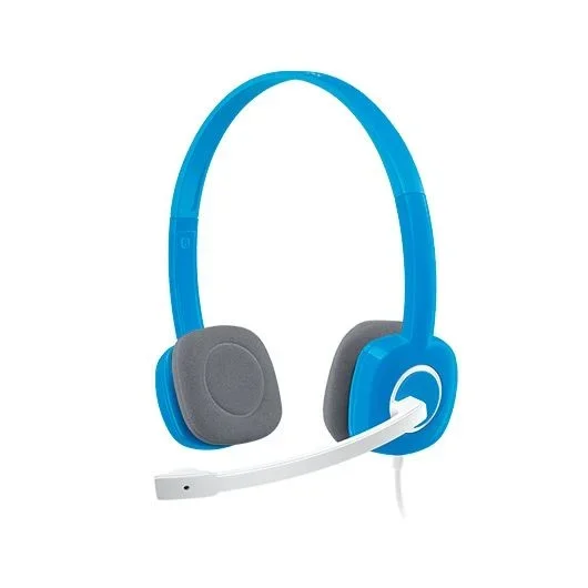 Logitech H110 Auriculares con Cable, Sonido Estéreo con Micrófono Giratorio, Dos Clavijas de Conexión Jack 3,5mm, PC/Mac/Portátil , Negro