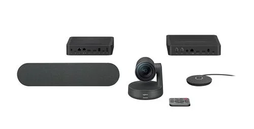 Logitech Rally Sistema de Video Conferencia Group Video conferencing System 10 Personas(s) Ethernet – Sistema de videoconferencia (4K Ultra HD, 15x, 720p,1080p,1440p, 60 pps, 4,5 m, -27 dB)