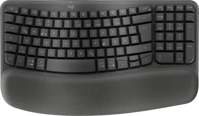 Logitech Wave Keys teclado Oficina RF Wireless + Bluetooth QWERTZ Alemán Grafito