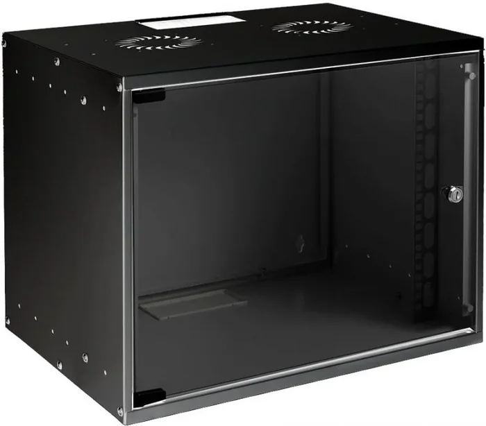LOGON RUM09U40MNBL Negro Estante – Estantería (Acero, Acero, Negro, 48,3 cm (19″), Pasivo, Metal)