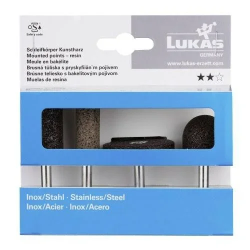 Lukas – Lápiz de lija para acero de herramientas (corindón normal), color marrón