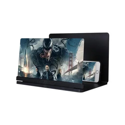 Lupa de Pantalla Ultrafina 9X para Teléfono Móvil Protección Ocular (Negro)