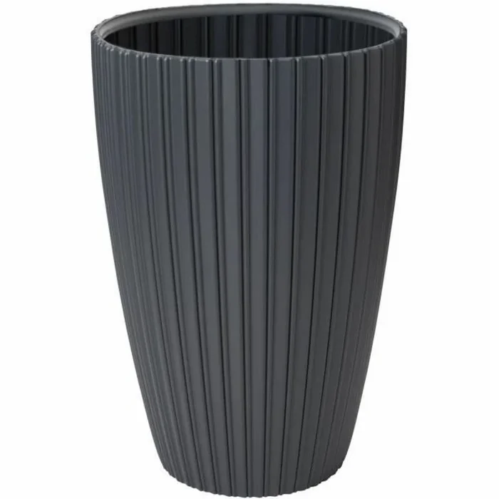 Maceta garden id fancy antracita polietileno 40 x 58 cm