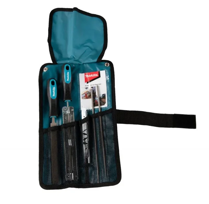 Makita Afilador de Motosierras D-72160, herramienta profesional para mantenimiento de cadenas, alta precisión, diseño compacto, compatibilidad con múltiples dispositivos
