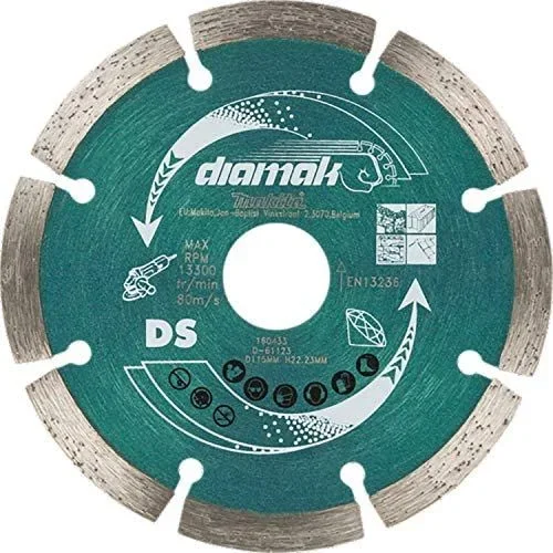 Makita D-61139 disco de diamante 12,5 cm Disco de diamante con borde segmentado