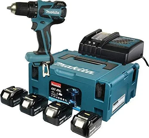 Makita DDF459RF4J taladro 1,7 kg Negro, Azul