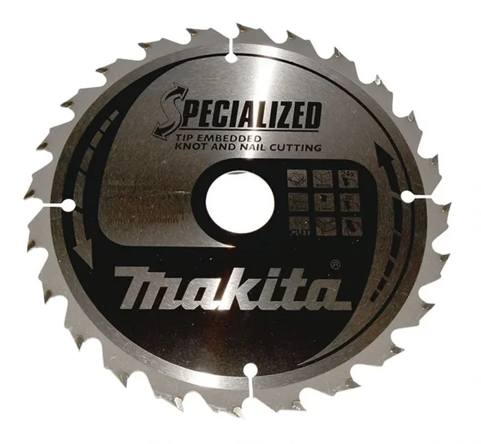 Makita piła tarczowa 190x30x24z specjalized drewno (z gwoździami i sękami)