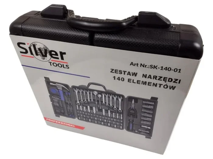 Maletín de herramientas 140 piezas, Acero de alta calidad, Juego completo con llaves, destornilladores, alicates y más, Ideal para reparaciones y mantenimiento.
