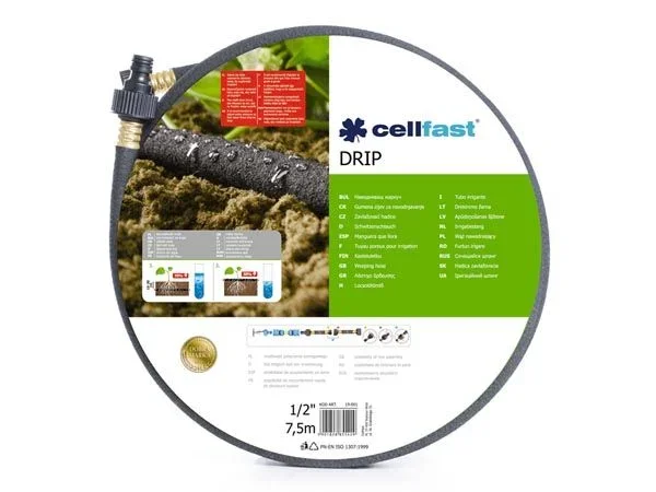 Manguera Cellfast 7,5 m Ø 12,5 mm Riego por goteo