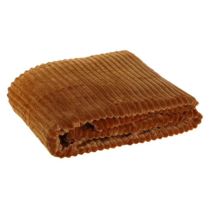 Manta dkd home decor terracota 130 x 170 x 2 cm