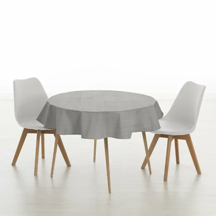Mantel resinado antimanchas Belum 0120-18 Gris Ø 140 cm