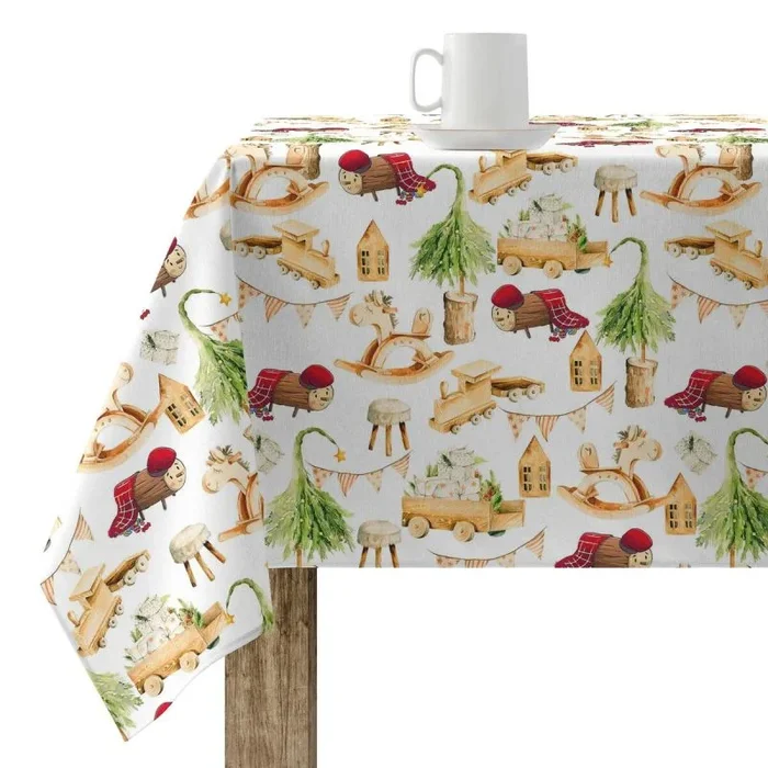 Mantel resinado antimanchas belum cagatió 2 multicolor 150 x 150 cm