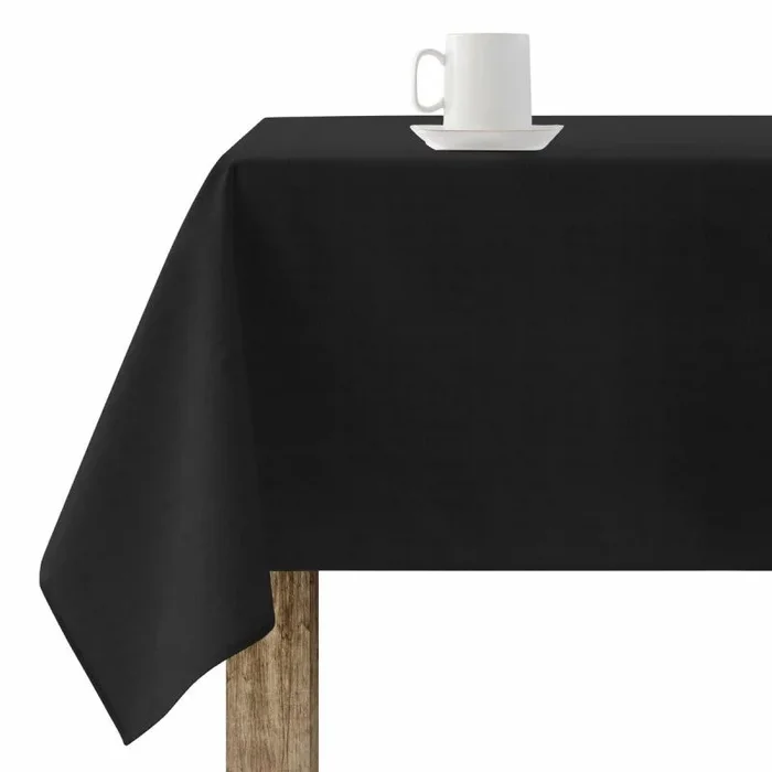 Mantel resinado antimanchas belum rodas 319 negro 250 x 150 cm