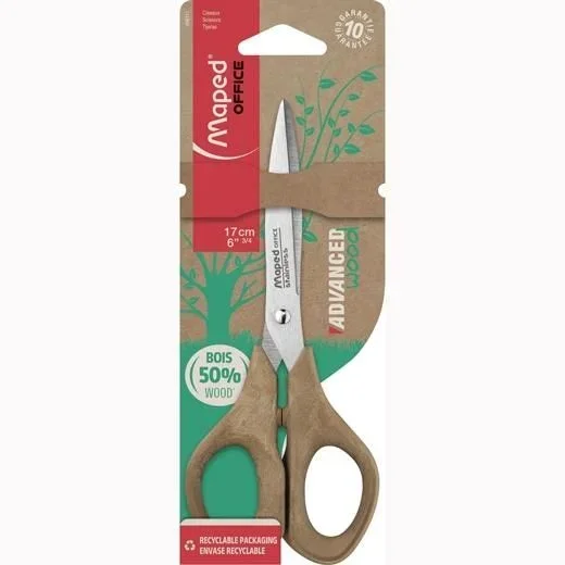 Maped 496111 tijera de escritorio y manualidades Universal Corte recto Marrón