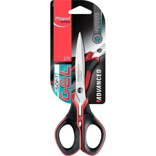 Maped 496210 tijera de escritorio y manualidades Tijeras de manualidades, Tijeras de oficina Corte recto Negro, Rojo