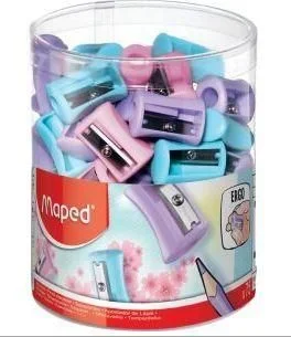 Maped afilalápices vivo 1 agujero surtidos pastel -expositor 75u-